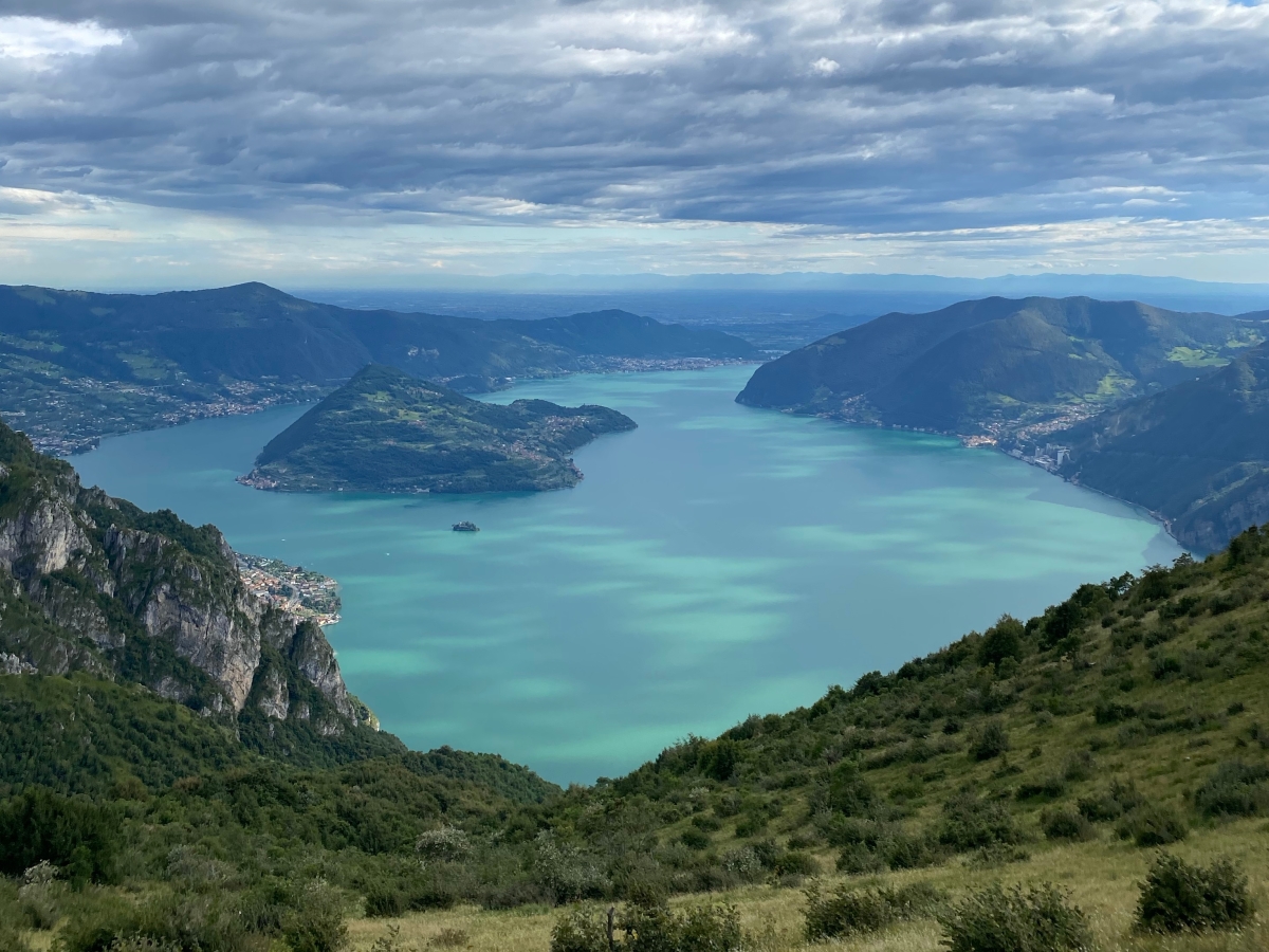 View From Lake Iseo Lombardy Italy (Lago De Iseo)